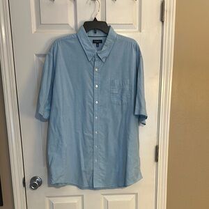 Croft & Barrow Blue Casual Button Down Shirt Short Sleeves